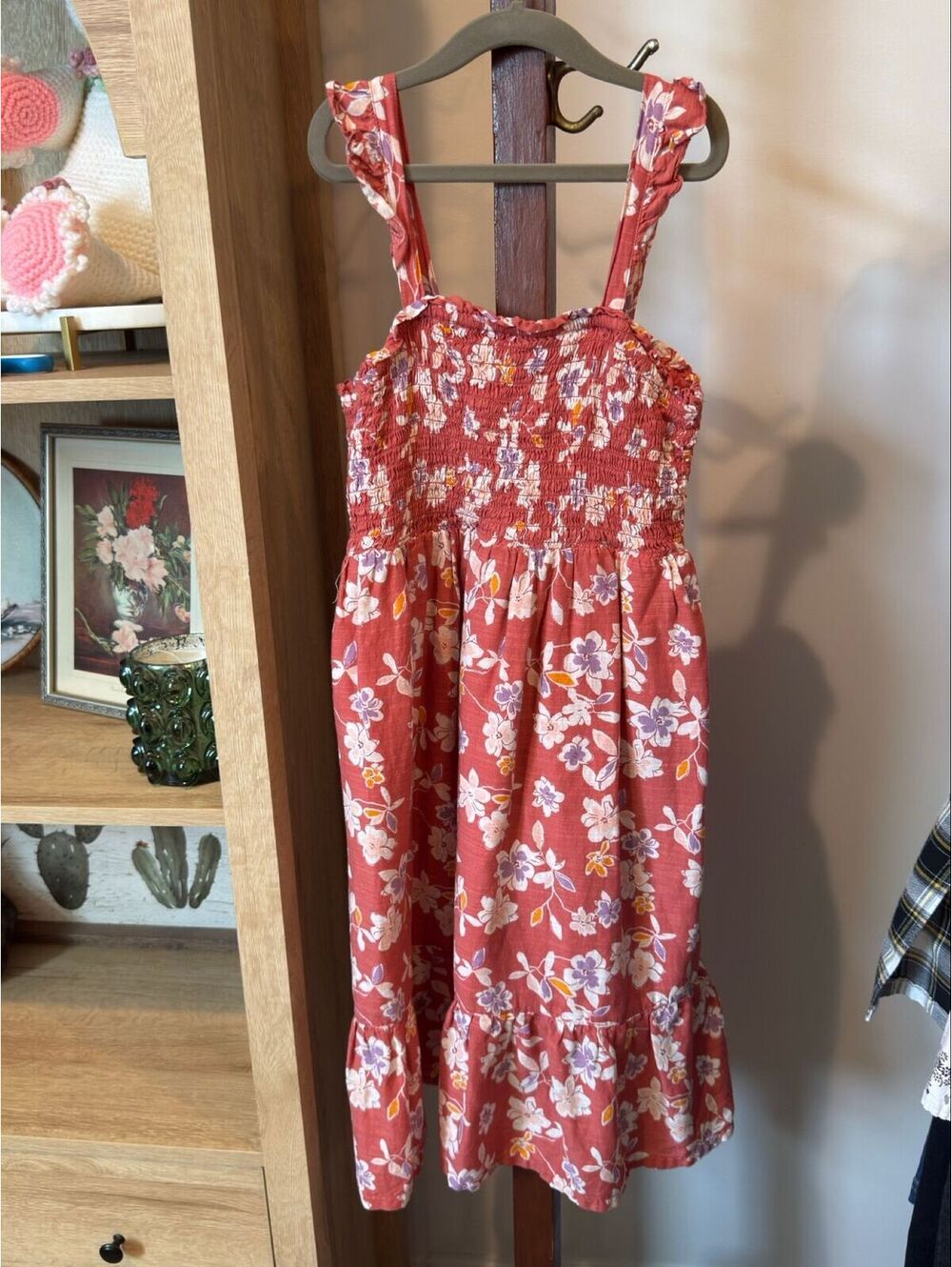 Gap Kids Floral Print Smocked Sundress for Girls Size 8 - Picture 2 of 4